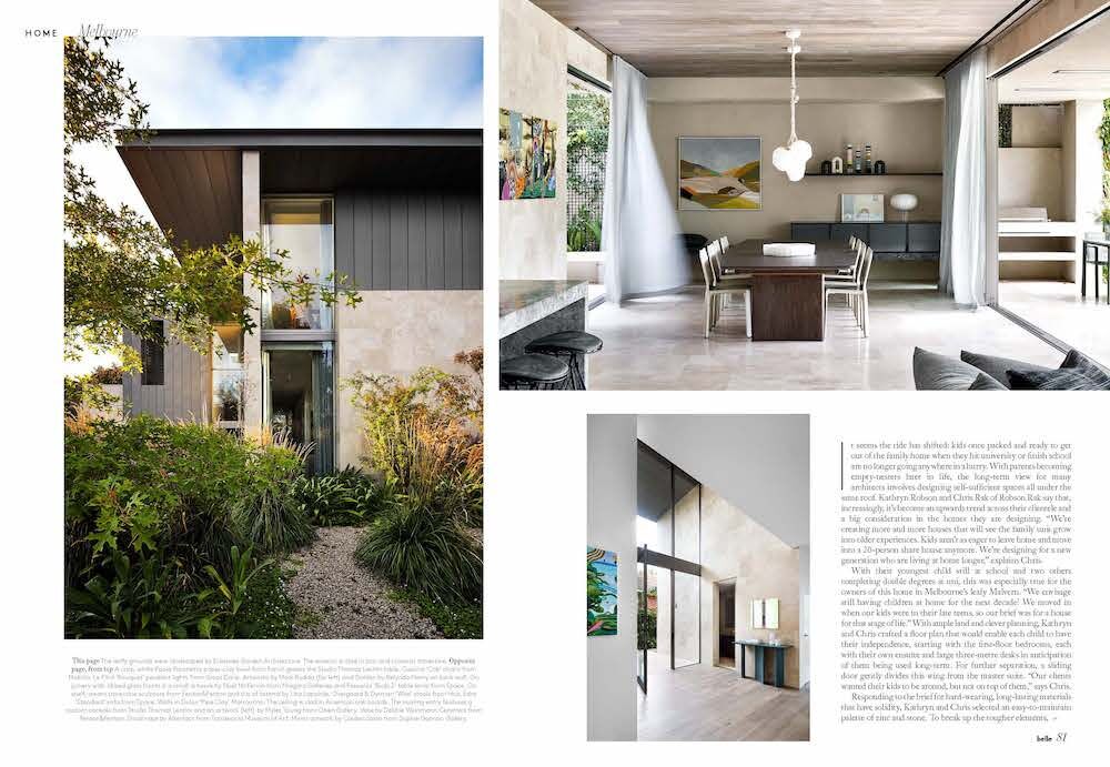 Robson Rak Architects – Belle Magazine October 2022