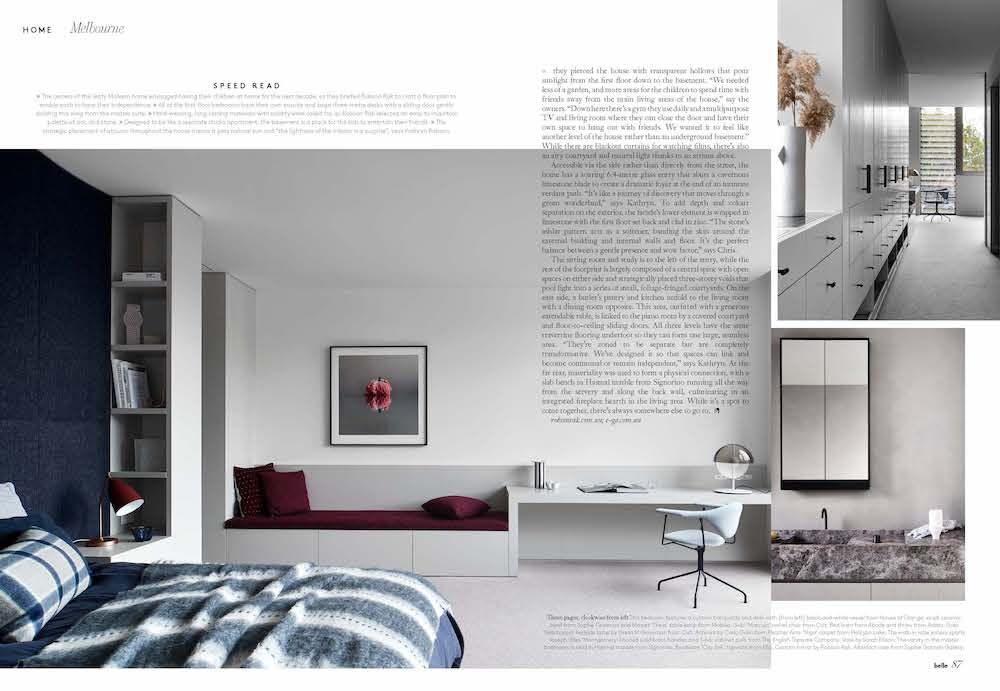 Robson Rak Architects – Belle Magazine October 2022
