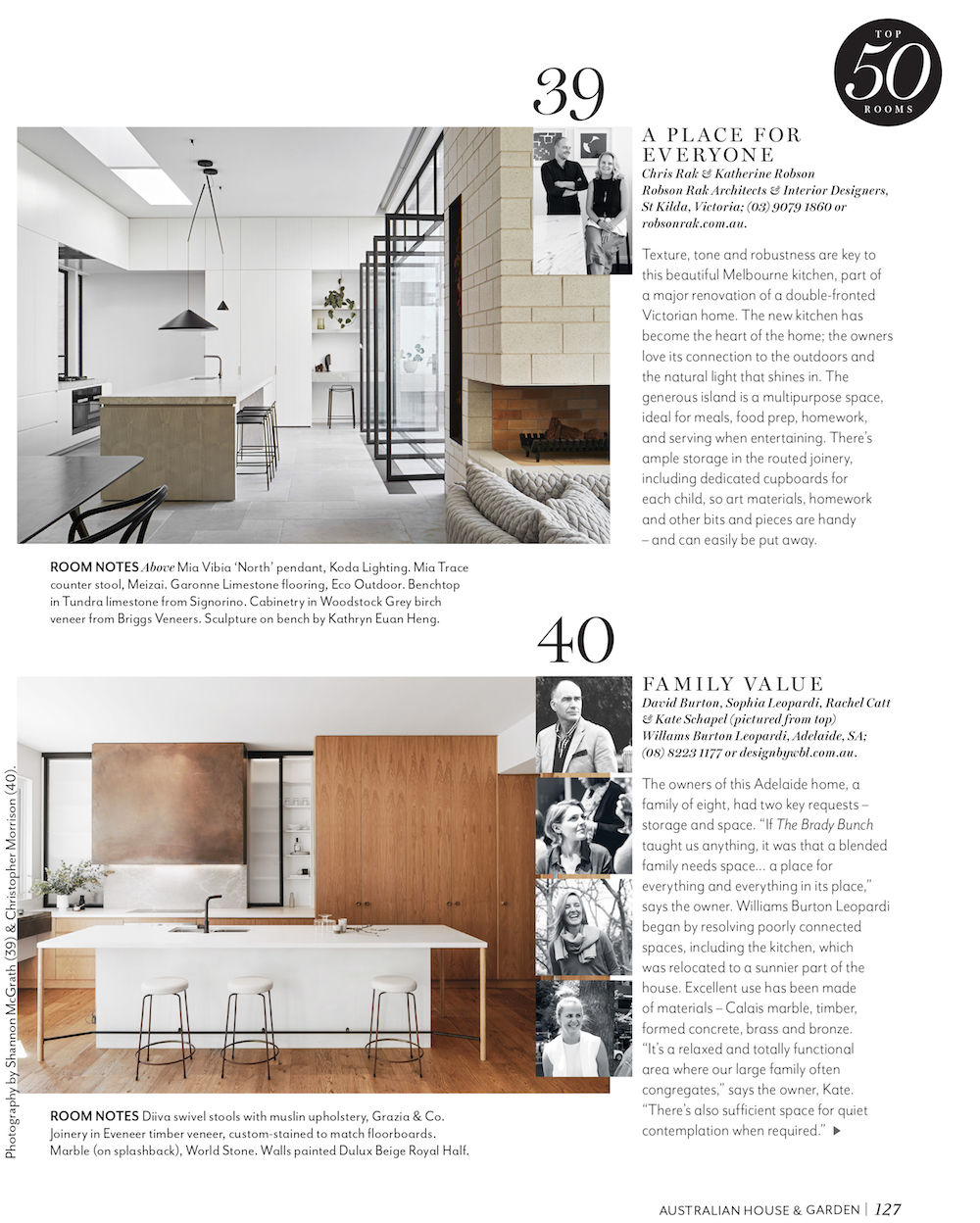 Robson Rak Architects – House & Garden November 2019