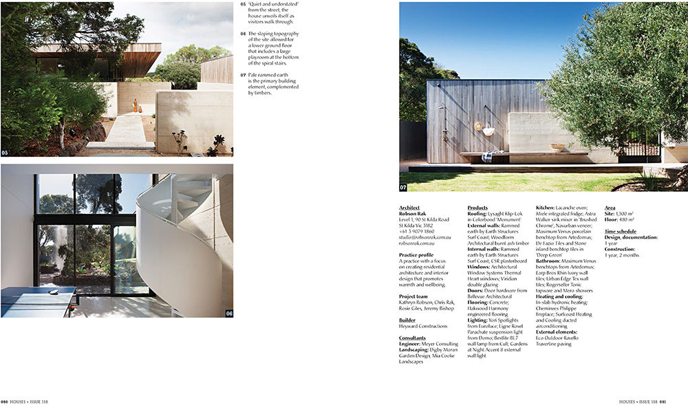 Robson Rak Architects – Houses Magazine 118 October 2017